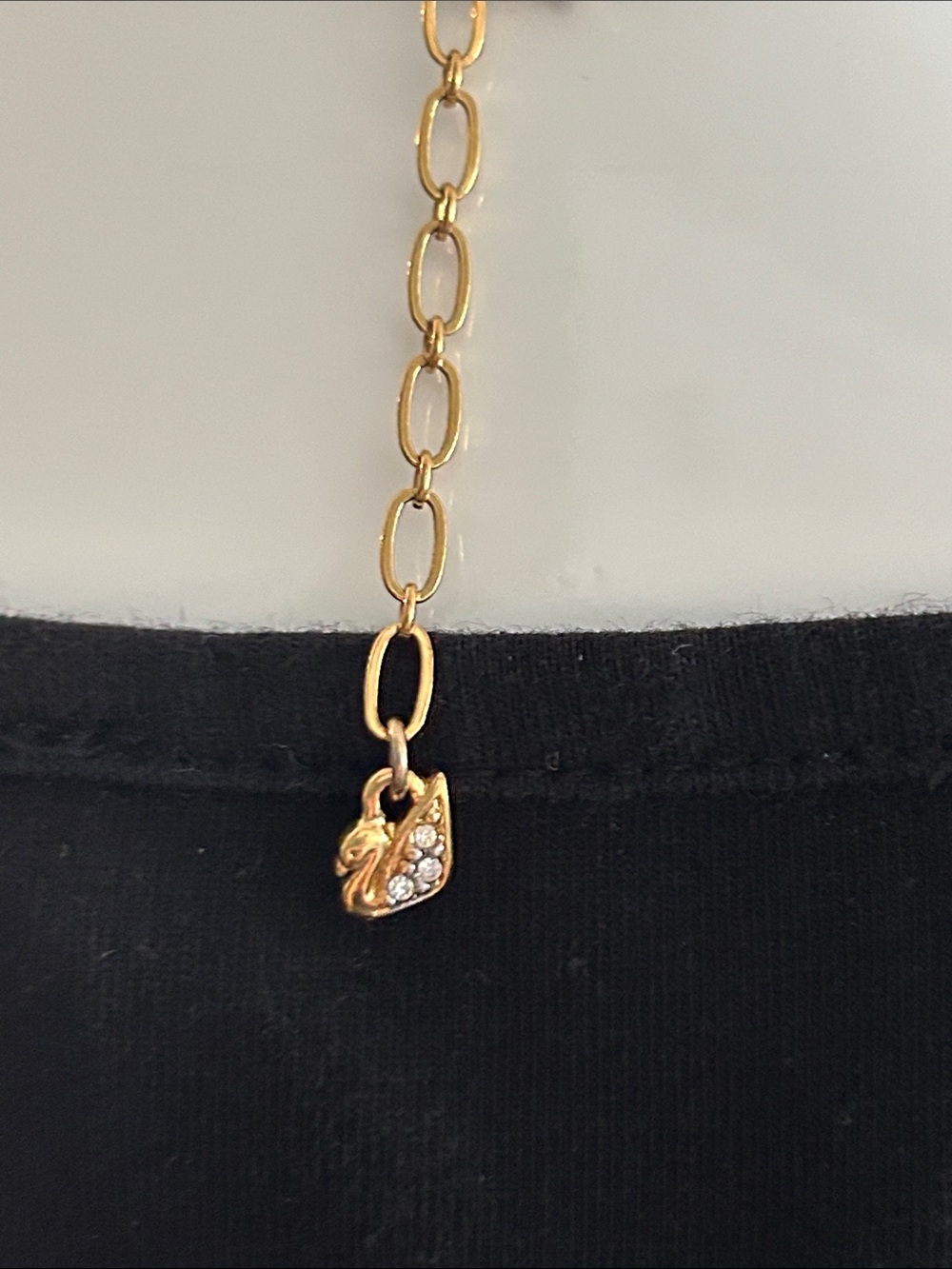Swarovski Violet Crystal Gold Tone Pendant Necklace Adjustable Gift Box - Picture 9 of 11